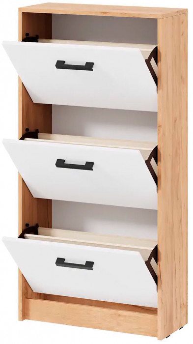 мс для прихожей Вега ОБ-2 дуб крафт золотой/белый