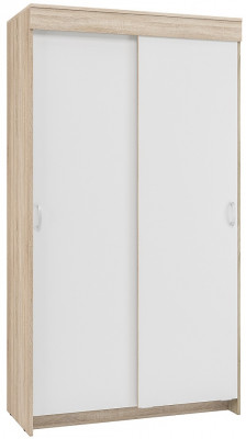 Шкаф-купе Бассо 1 м, дуб сонома/белый
