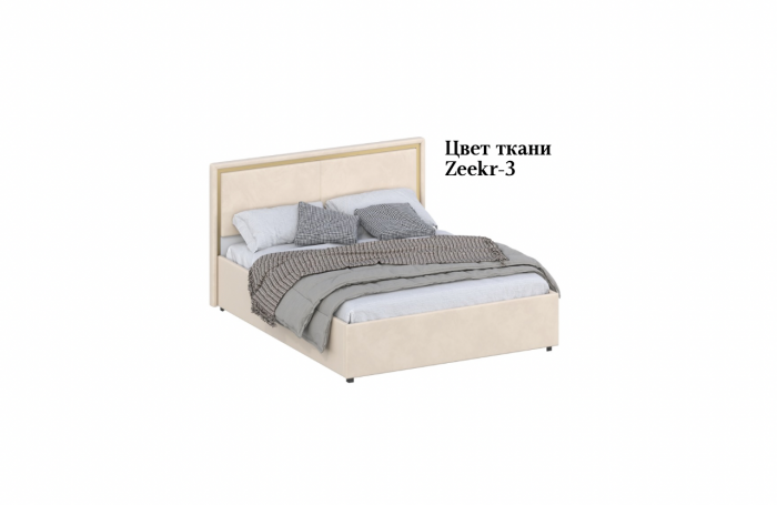 Кровать 140 с ортопед. основанием КР-431-М-14, Микровелюр Zeekr-3