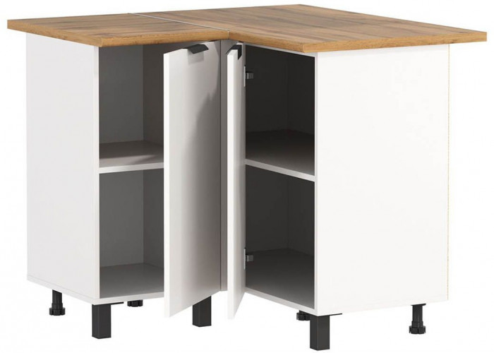 Кухня Венера угловая 1000 х 1000 Белый