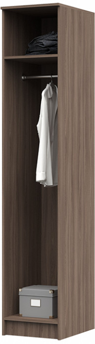 Гостиная ОЛЬБИЯ пенал 430х2100х542 шимо темный/шимо светлый