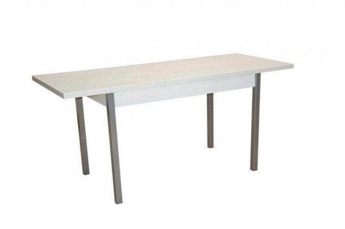 Стол обеденный Бродвей Бетон белый / металлик