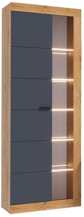 Прага Модульная Гостиная, вариант №5, Дуб Вотан/Графит