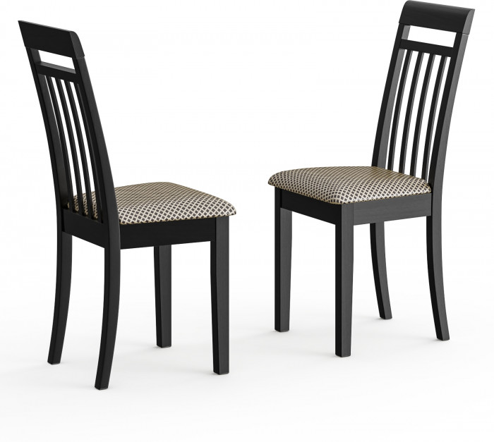 Два стула Мебель--24 Гольф-11 разборных, цвет венге, обивка ткань руми 812/8, ШхГхВ 40х40х100 см., от пола до верха сиденья 47 см.