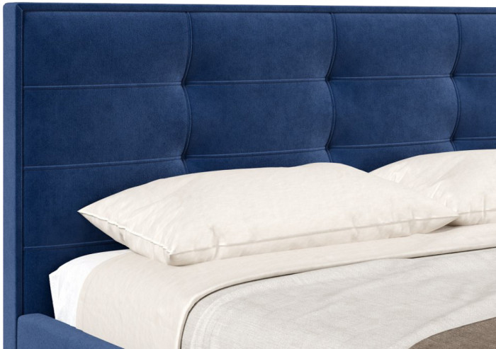 Кровать с подъёмным механизмом 1800 Римини, темно-синий