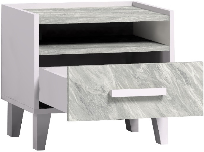 Тумба прикроватная Айрис 41, статуарио