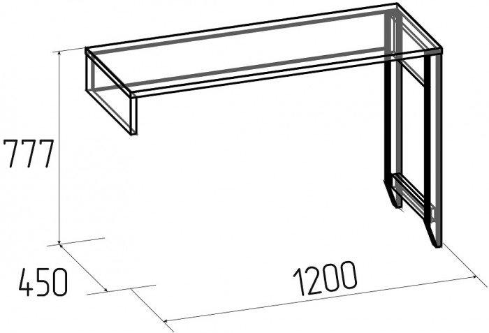 Стол-консоль Аурелио 13, белый