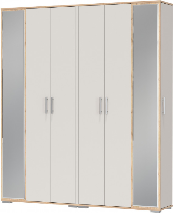 Две прихожих Домино-мини 2-3421дкз/к.с, дуб крафт золотой/кашемир серый