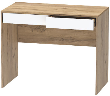 Столик туалетный "Иннэс-7", Крафт золотой/Белый