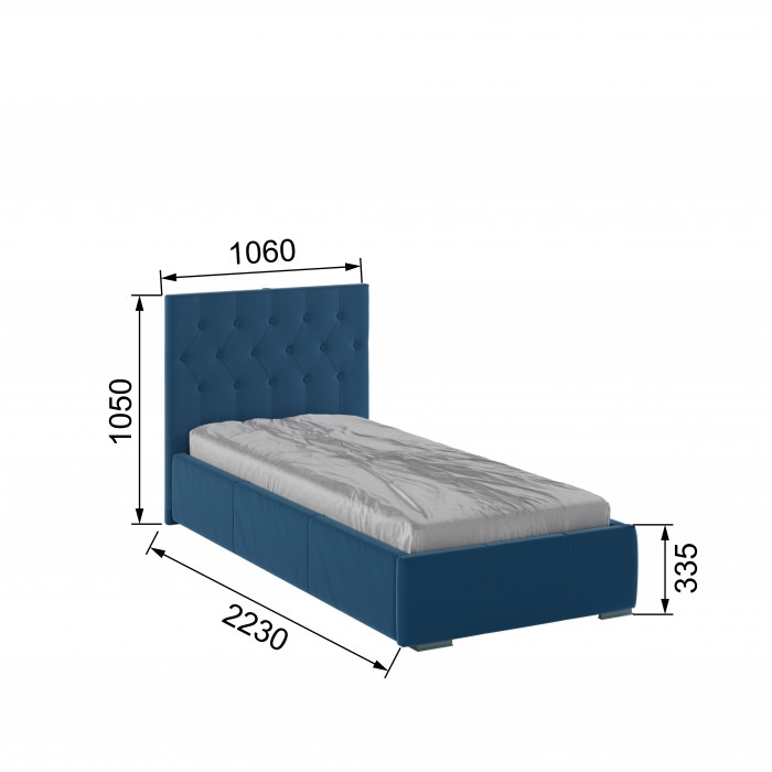 Октавия Кровать интерьерная 900 атлантида ромб, ПМ