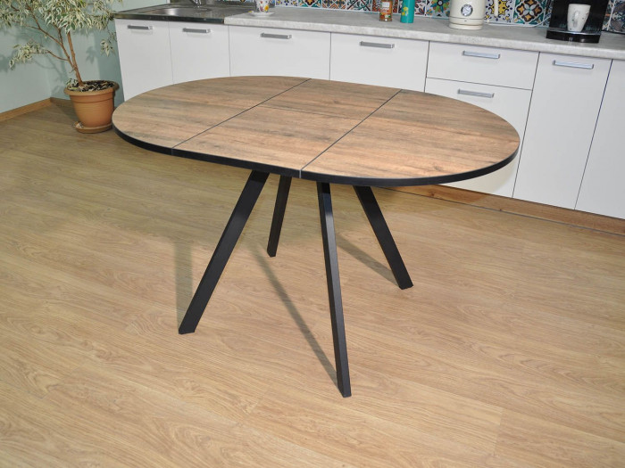 Обеденная группа Нарди / Стул Х 4 шт. / Дуб Веллингтон/черный / бид 36