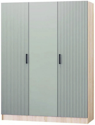 Карина-6 МДФ Шкаф 3 дверный (Фисташка, Дуб Сонома)