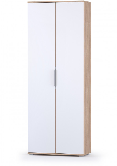 Куба Прихожая 9, цвет дуб сонома/белый премиум, ШхГхВ 287,8х107,3х210,6 см., универсальная сборка