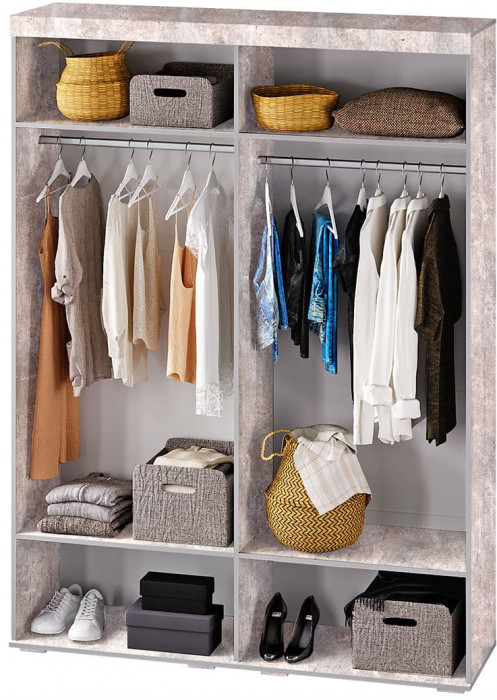 "Инстайл" ШК-31 метрополитан грей/белый (замена на бетон/белый)