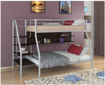 Двухъярусная кровать Толедо-1Я (Серый)