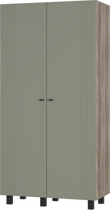 Шкаф 2-х створчатый "Олива" ШК-03 Дуб каньон/MF12 Эвкалипт