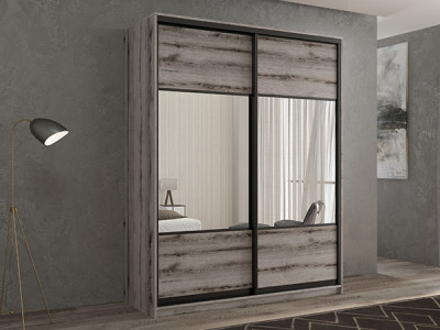 Шкаф-купе Кааппи 6 Эвок Окаменелый 120х45х230 см