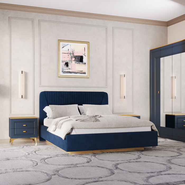 Кровать-11М с подъемным основанием 1600 Вега Сапфир