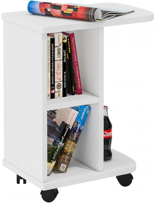 журнальный стол С-МД-СЖ-3, белый шагрень