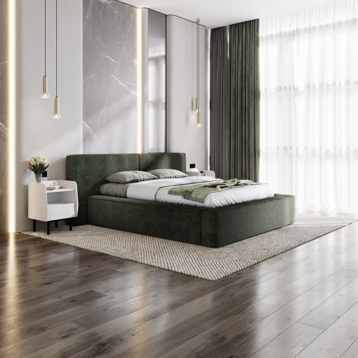 Кровать с подъемным механизмом Релакс КР-20 (1,6м), Зеленый изумруд