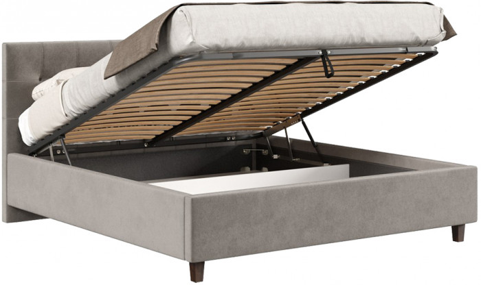 Кровать с подъёмным механизмом 1800 Турин, пепел 112