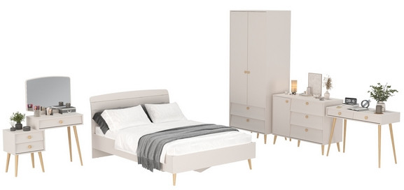 Афина Спальня 09-1400, кашемир серый