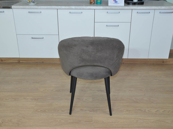 Стул ДЕНИ-2 Д2 / черный /велюр коричневый