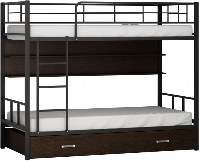 Двухъярусная кровать Севилья 2ПЯ (Коричневый, Дуб молочный)