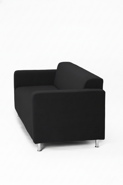 Диван прямой Томи, 200х78х75 см, велюр, черный