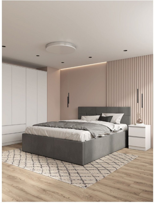 Кровать Лана 180, Серый софт