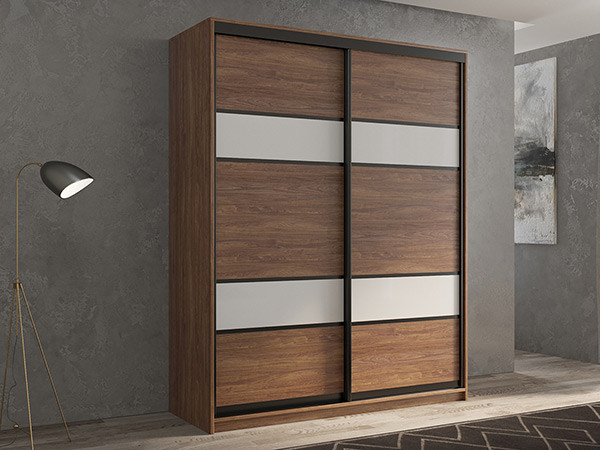 Шкаф-купе Кааппи 8 Морское Дерево Винтаж 120х45х230 см