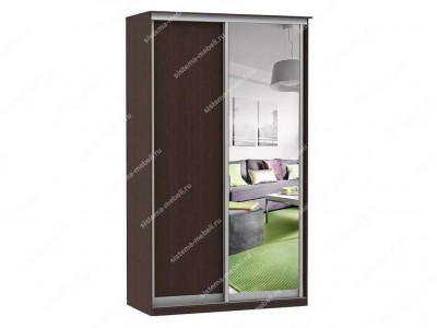 Шкаф купе Модерн 905х600 2-х дверный зеркало венге
