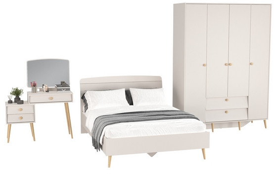 Афина Спальня 10-1400, кашемир серый