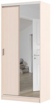 Альянс 1,0 м шкаф-купе (1000*2200*610 мм) дуб белфорд/дуб белфорд