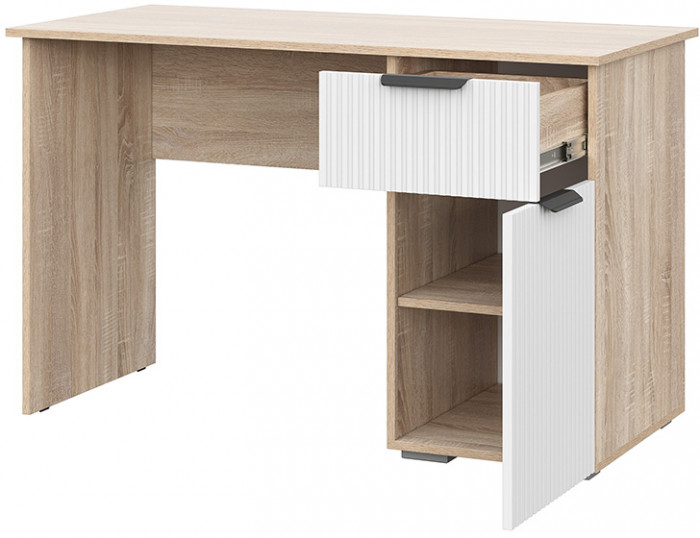 Стол письменный Норд СТП03-1200, Дуб сонома, Софт пломбир