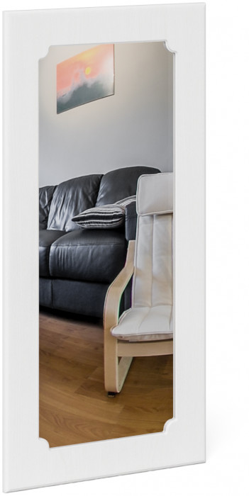 Прихожая П-6 Компоновка № 03, цвет белая шагрень/фасады МДФ белое дерево фрезеровка прованс, ШхГхВ 180х35х200 см., универсальная сборка