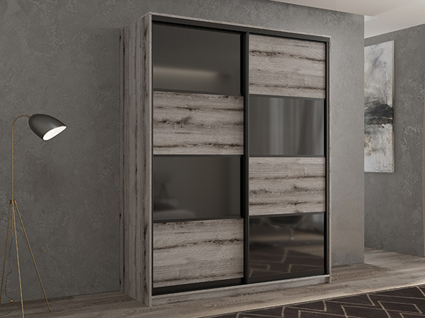 Шкаф-купе Кааппи 13 Эвок Окаменелый 150х60х230 см