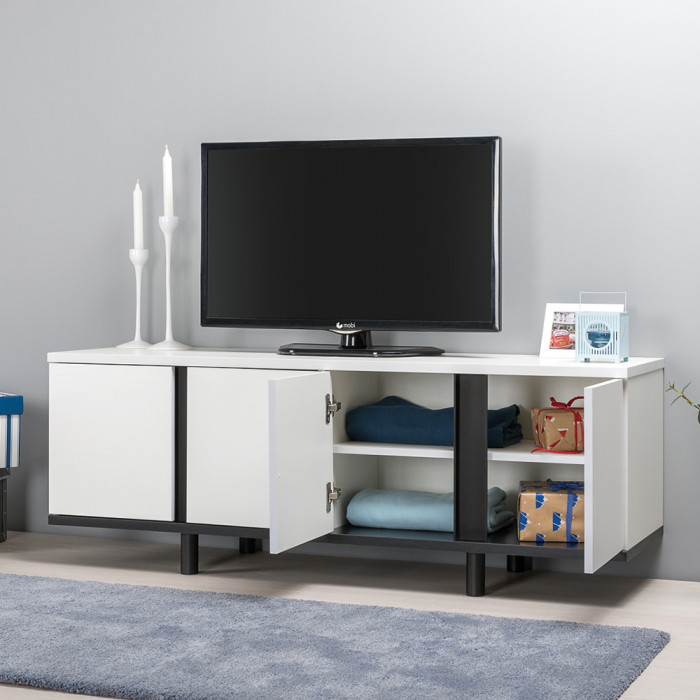 Валенсия Спальня № 12, цвет ЛДСП белый шагрень/чёрный/МДФ белый шагрень/ткань велутто 19, ортопед есть, сп. м. 1600х2000 мм., б/м