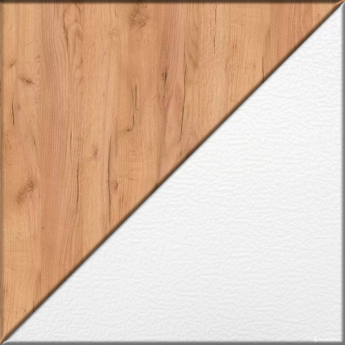 Лидер-8 Стол + Стол + Тумба МД 3.15, цвет белый шагрень/крафт золото, ШхГхВ 370х50/30х75 см. или 230х50/120х75 см., НЕ универсальная сборка