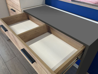 Спальня Оттавия 2 Антрацит/Дуб золотой