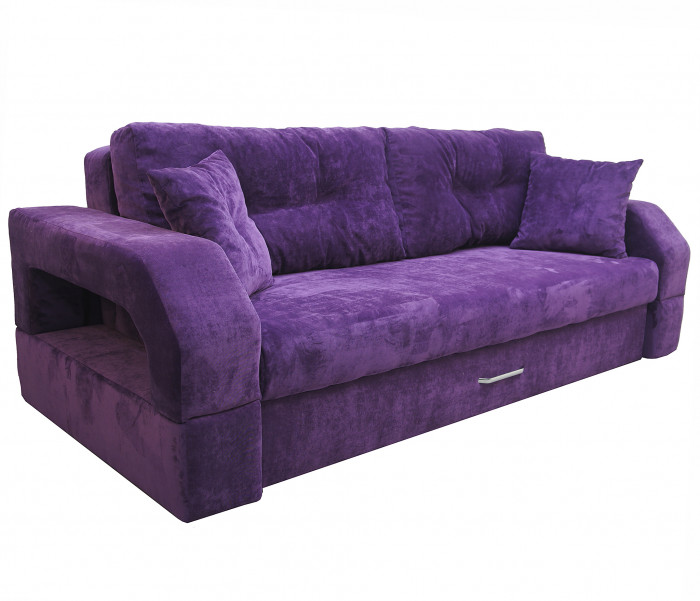 Диван еврокнижка Манчестер 160 ВЕЛЮР 08 ФИОЛЕТОВЫЙ НПБ