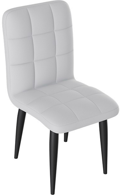 Франк ДП 2-17 Стул (конус) (Черный матовый/Кожзам Бежевый)