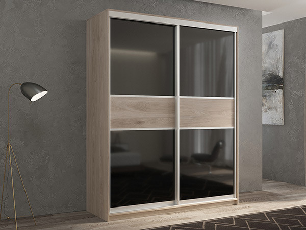 Шкаф-купе Кааппи 12 Кастелло Серый 140х45х230 см