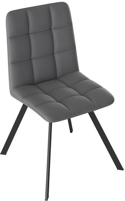 Бруно Стул (паук Т2) (Черный муар матовый/Кожзам Бежевый)