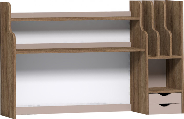 Стеллаж-надстройка Nature 85, дуб табачный