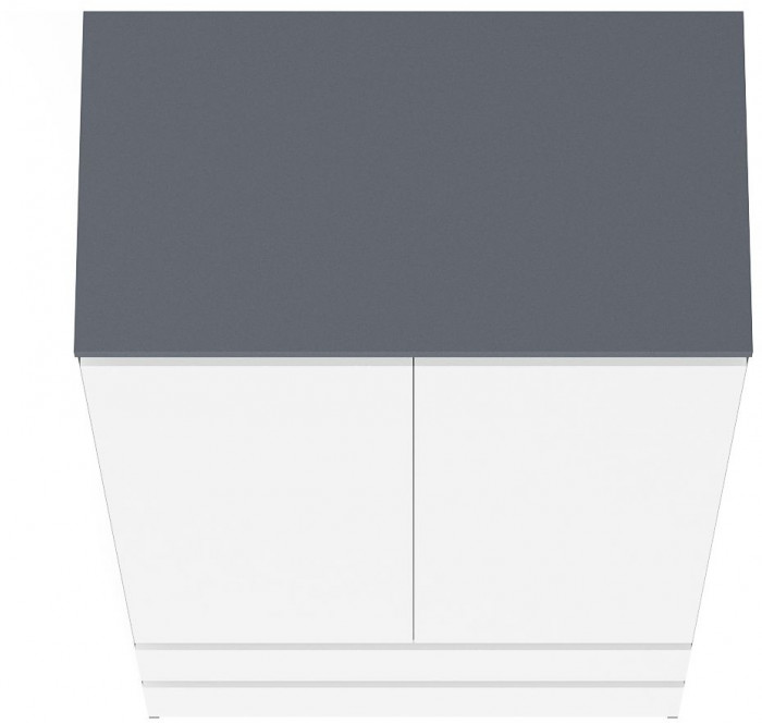 Мори Шкаф МШ900.1, цвет графит/белый, ШхГхВ 90,4х50,4х179,6 см.