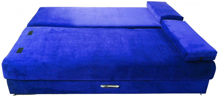 Диван-кровать Амстердам Мини Люкс, 150х195, еврокнижка, велюр, синий