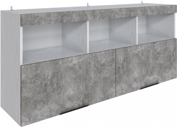 Полка навесная Мадрид ПН-1 (1,5) белый/ателье светлое