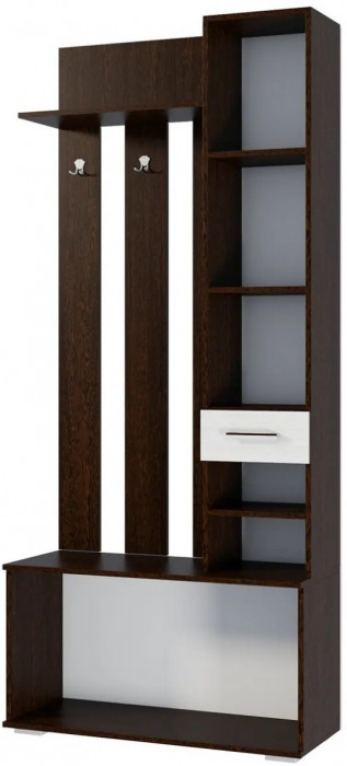 Ника Вешалка с зеркалом, вз910, венге/лоредо