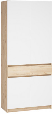 Шкаф распашной Стоуби ШК-1000 дуб крафт /глянец белый